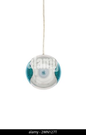 Vintage Apple hockey Puck mouse supplied with the original iMac G3 in 1998: Phillip Roberts Stock Photo