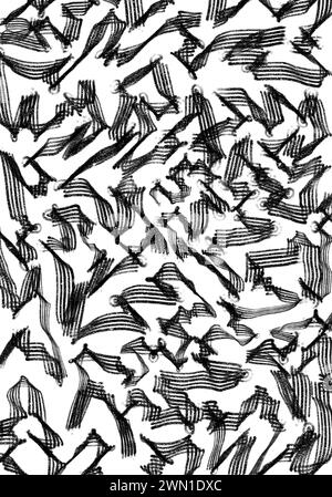 Free Hand Rare Pattern Abstract original freehand ornament print pattern Stock Photo - Alamy