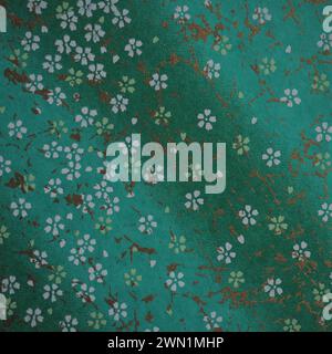 Traditional Japanese patterns -floral, spring themes Stock Photo
