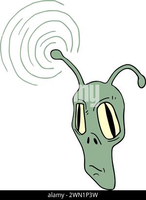 Comunication alien Stock Vector