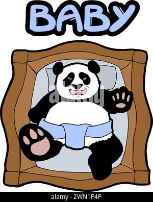 baby illustration Stock Vector