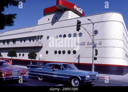 Coca Cola bottling plant, art deco building, downtown, Los Angeles, California, USA Stock Photo