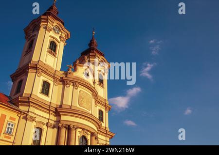 Minorite church in Eger,Hungary.Summer season Stock Photo