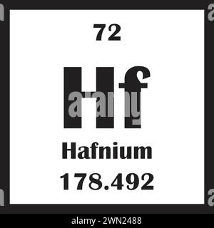 Hafnium chemical element icon vector illustration design Stock Vector