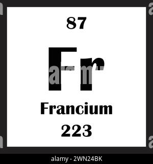Francium chemical element icon vector illustration design Stock Vector