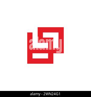 letter b infinity geometric arrow line logo vector Stock Vector