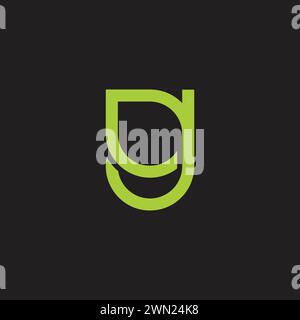 letter g simple geometric leaf simple geometric logo vector Stock Vector