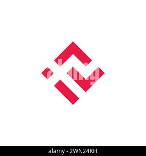 letter li arrow up square logo vector Stock Vector