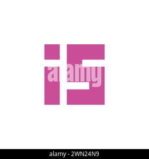 letter is stripes geometric line logo vector Stock Vector