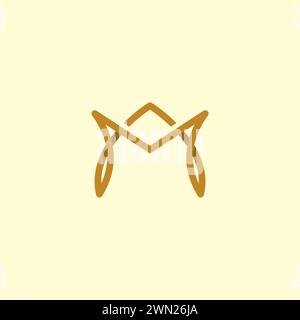MA Logo Simple Design. Letter AM Logo Stock Vector