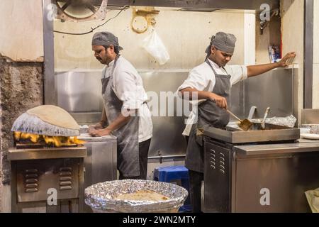 Bademiya food stall Colaba Mumbai Bombay Maharashtra India Stock Photo