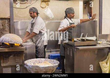 Bademiya food stall Colaba Mumbai Bombay Maharashtra India Stock Photo