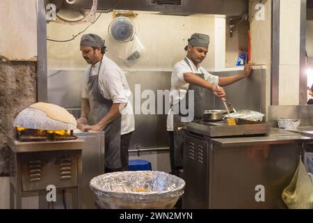 Bademiya food stall Colaba Mumbai Bombay Maharashtra India Stock Photo