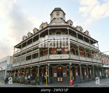 The National Hotel on the corner of Market St and High St in Fremantle, WA Stock Photo