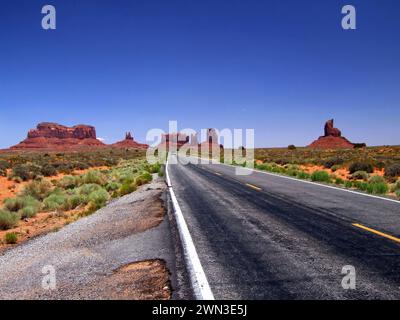 Monument Valley, Highway 163 Scenic Drive, Arizona, United States Stock Photo