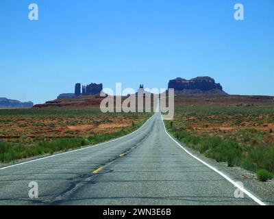 Monument Valley, Highway 163 Scenic Drive, Arizona, United States Stock Photo