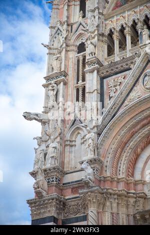 the details of the cathedral of Siena, Italy Stock Photo