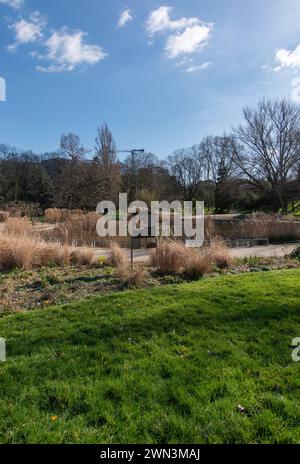 The Kellermann public park in the 13th arrondissement of Paris, France Stock Photo