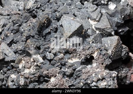 Magnetite, ferrous-ferric oxide Stock Photo