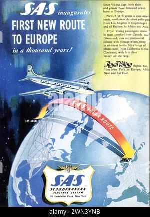 Scandinavian airlines ads hi-res stock photography and images - Alamy