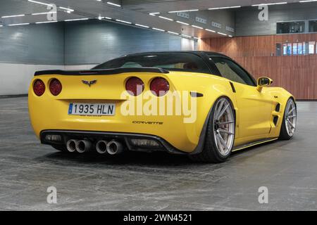 Bilbao, Spain-November 11, 2023: 1997 Chevrolet Corvette (C5) (fifth generation Crvette) in indoor parking Stock Photo