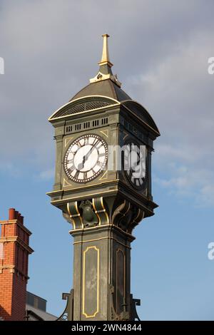 UK, Birmingham, the Chamberlain Clock in the Jewellry Quarter. Stock Photo