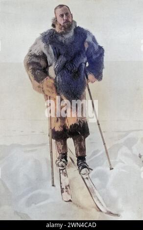 Captain Roald Engelbregt Gravning Amundsen 1872 to 1928 Norwegian explorer of the polar regions From the book The Year 1912 illustrated published Lond Stock Photo
