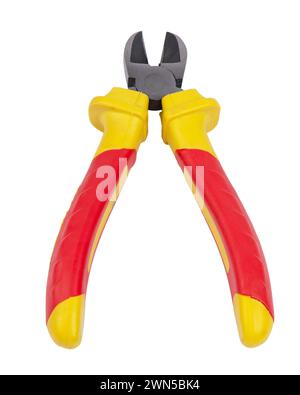 Side cutters isolated on white background with clipping path Stock Photo