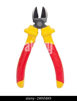 Side cutters isolated on white background with clipping path Stock Photo