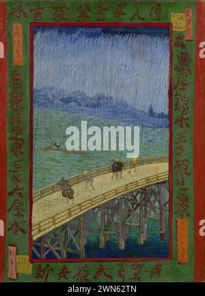 healing bridge   絵画原画 Hasui 巴水: Shin-Ohashi 新大橋 (Sold) – Egenolf Gallery