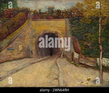 Van Gogh Vincent - Roadway with Underpass (1887) Stock Photo