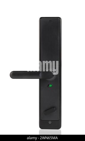 Smart door lock, modern style, creates a strong, luxurious shape for your apartment, alloy material, long and durable operating time, integrates many Stock Photo