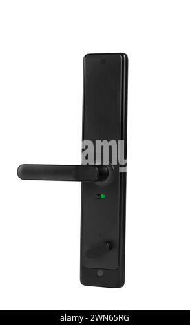 Smart door lock, modern style, creates a strong, luxurious shape for your apartment, alloy material, long and durable operating time, integrates many Stock Photo