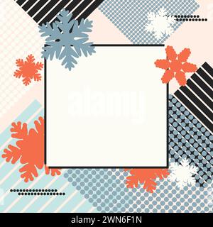 Christmas party poster invitation. Holiday background. Christmas, new year, winter sale banner. Poster, background, flyer, invitation card, template d Stock Photo