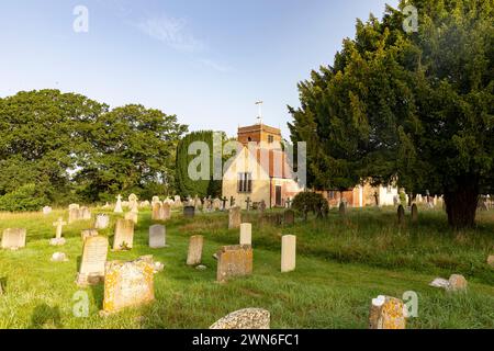 All Saints Church,13th century church in Minstead Lyndhurst, where Sir Arthur Conan Doyle is buried with his wife, Hampshire,England,UK Stock Photo