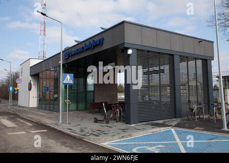 Pruszcz Gdanski Train Station  (stacja kolejowa) by architectural studio Meritum Projekt, Marek Myrcik, Stock Photo