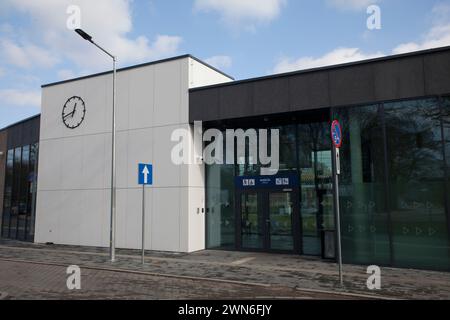 Pruszcz Gdanski Train Station  (stacja kolejowa) by architectural studio Meritum Projekt, Marek Myrcik, Stock Photo