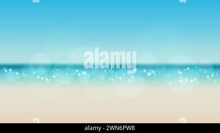 Abstract blurred background. Trendy minimal backdrop. for design, banner or presentation. sunrise sea blurred background. summer holiday. Sun. Sky . S Stock Photo