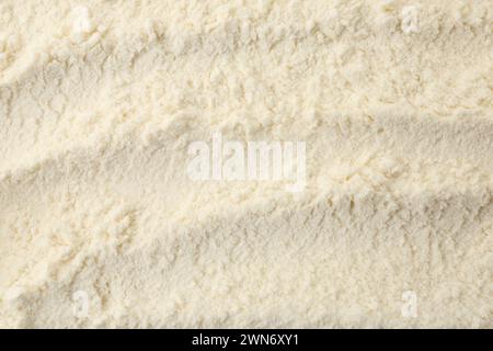Texture of baking powder as background, top view Stock Photo