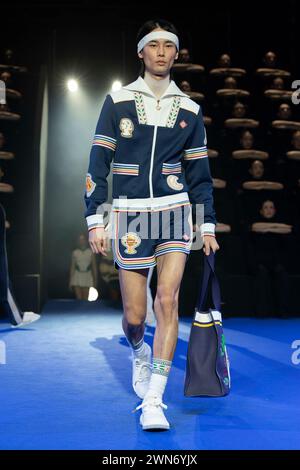 Paris, Frankreich. 28th Feb, 2024. CASABLANCA Fall/Winter 2024 runway during Paris Fashion Week on February 2024 - Paris, France 28/02/2024 Credit: dpa/Alamy Live News Stock Photo