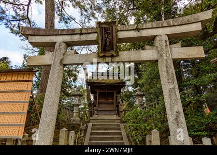 Jonangu Shinto Shrine from Heian period in southern Kyoto Kansai region of Japan Stock Photo