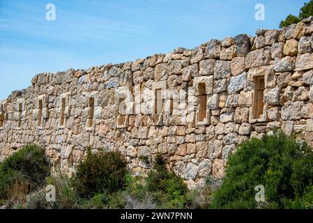 Victoria Lines Fortification Walls - Malta Stock Photo