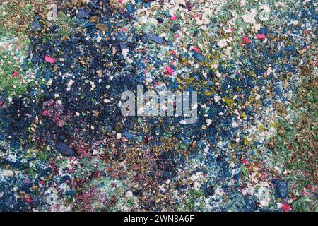An abstract art piece with vibrant colors Stock Photo