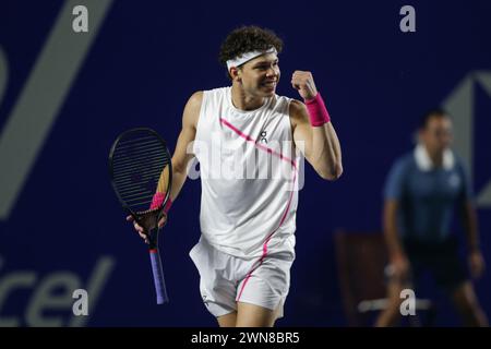 Acapulco, Mexico. 1st Mar, 2025. Casper Ruud of Norway celebrates