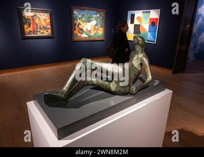 Christie's, London, UK. 1st Mar, 2024. 20/21 March Evening Sales preview presents works with a combined low estimate of £169,225,000, with the sale on 7 March. Credit: Malcolm Park/Alamy Live News Stock Photo