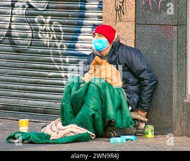 Glasgow, Scotland, UK. 1st March, 2024: UK Weather:  Sunny day saw locals and tourists on buchanan street the shopping capital and style mile of scotland. Credit Gerard Ferry/Alamy Live News Stock Photo