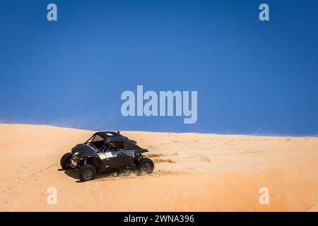 312 KLAASSEN Puck (NLD), SANZ Augusto (ARG), Taurus B.V., Taurus T3 MAX, action during the Stage 4 of the 2024 Abu Dhabi Desert Challenge, on March 1, 2024 in Mzeerâ&#x80;&#x99;ah, United Arab Emirates Stock Photo