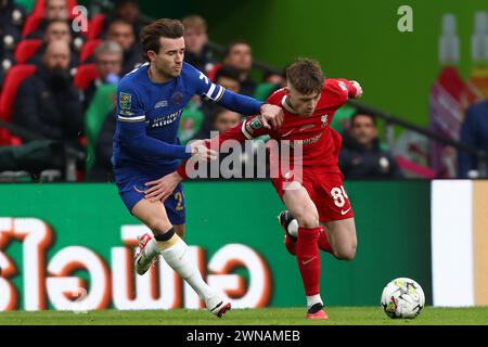 Conor Bradley Of Liverpool And Ben Chilwell Of Chelsea - Chelsea V ...