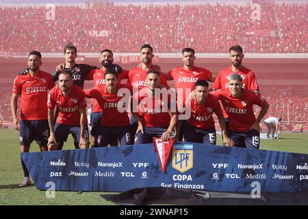 Avellaneda, Argentina, 24, February, 2024. Independiente team during the match between Independiente vs Racing Club. Stock Photo