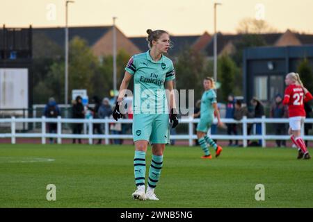 Bristol, England. 28 October 2018. Vivianne Miedema of Arsenal during the FA Women's Super League game between Bristol City and Arsenal at Stoke Gifford Stadium in Bristol, England, UK on 28 October 2018. Credit: Duncan Thomas/Majestic Media. Stock Photo